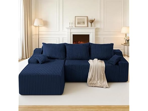 94" L-Shape Modular Sectional Sofa Couch