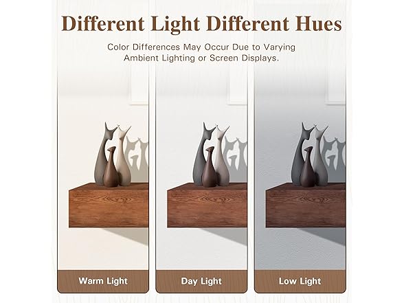 Eshoma Fireplace Mantel Shelf 60 Inches - Handcrafted Wood M (Open Box)