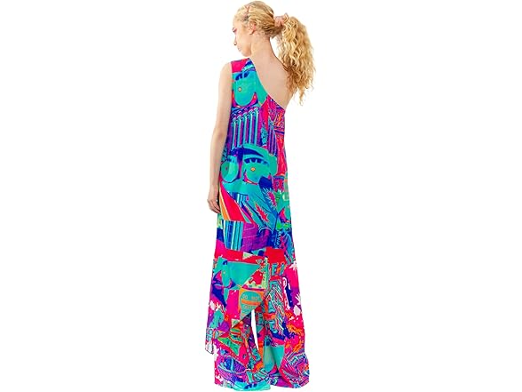 CHAOUICHE Womens Malibu Dress Downtown LA Print (M)