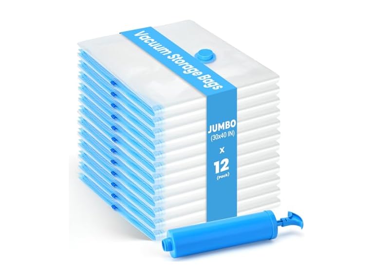 Stoear 12Pack Thickened Space Saver Vacuum Storage Bag
