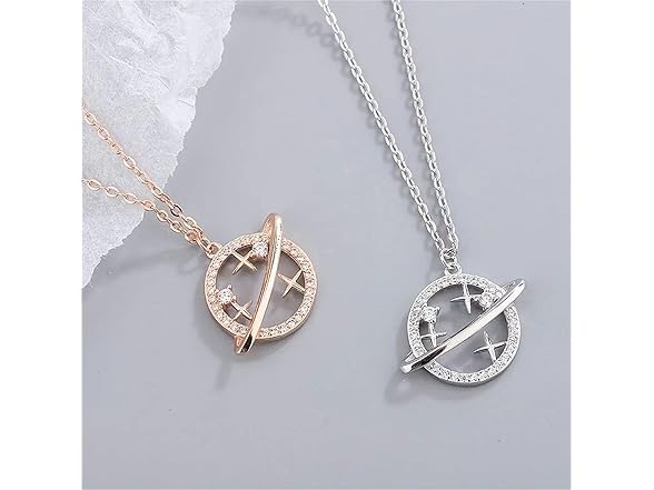 colobublie Saturn Crystal Necklace