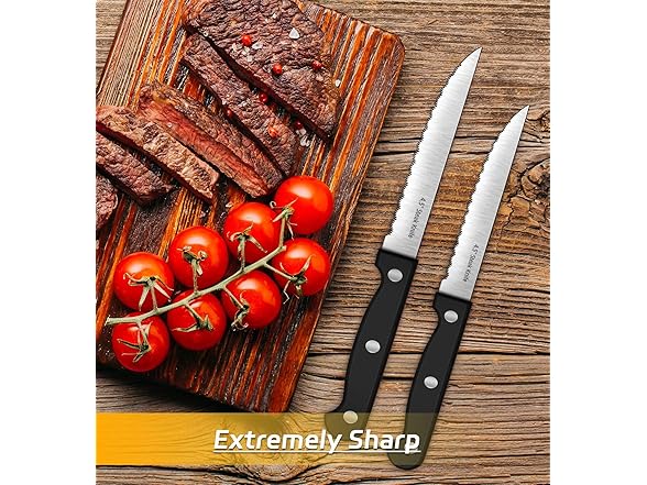7 Pieces Steak Knife Set with Block