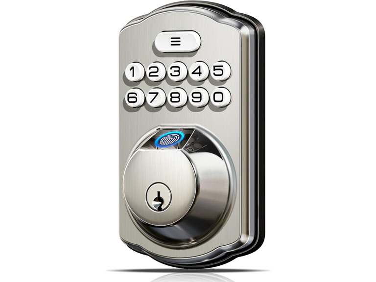 VEISE KS02A KS02A Fingerprint Door Lock Satin Nickel