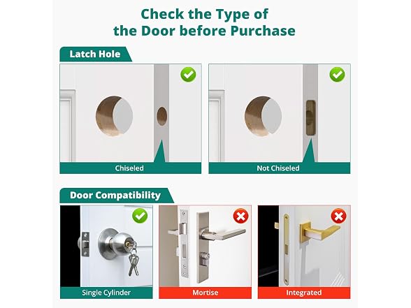 DS10 Keyless Entry Door Lock with Handle Set