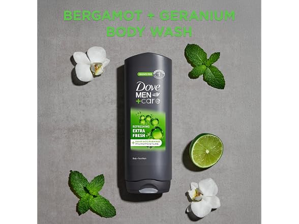 Dove Men Care Extra Fresh Body Face Wash 18oz