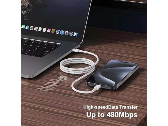 2 x Pack, 3ft, 60W USB-C to USB-C Fast Charging Cable