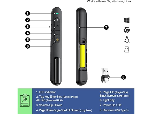QUI Presentation Clicker Remote