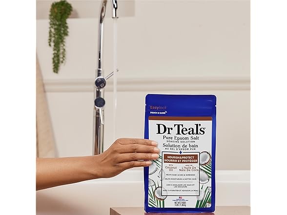 Dr Teal's Epsom Salt Coconut Oil, 3lbs