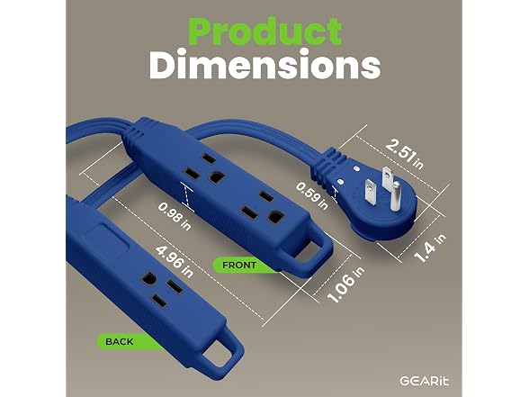 GEARit flat plug cord8