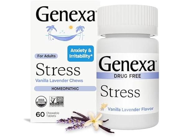 Genexa Stress and Anxiety Relief 60 Tablets