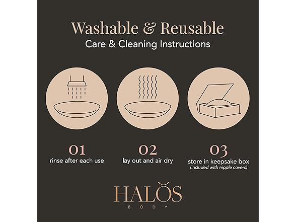 Halos Body Silicone Nipple Covers  (Almond, A-C Cup)