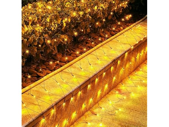Brightown 2PK 12 x 5FT 360 LED Christmas Net Lights Outdoor Mesh Lights