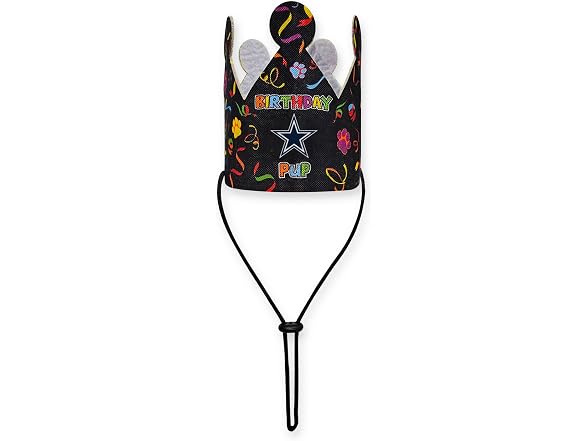 NFL Dallas Cowboys Pet Birthday Crown, NFL