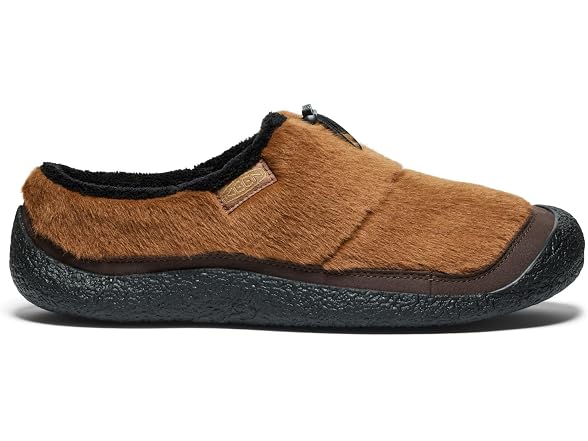 KEEN Men's Howser 3 Slide Comfy Durable Slippers, Bison/Black, 9.5
