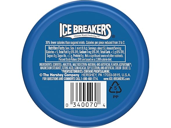 ICE BREAKERS MINTS COOLMINT 1.5-Ounce, 16pk