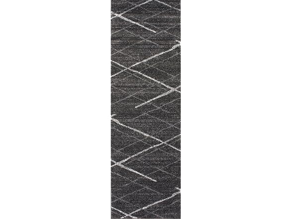 Nuloom Thigpen Runner 2x6 Charcoal/Grey