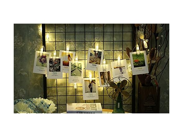 Photo Clips String Lights 20LED Warm