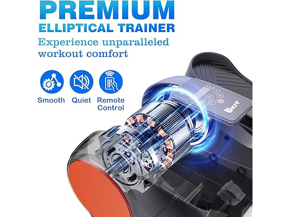 BKIY Under Desk Elliptical Machine