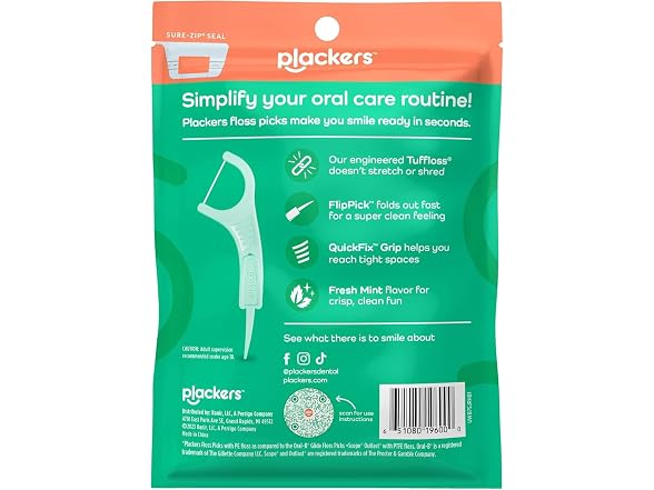 (3-Pack) Plackers Micro Mint