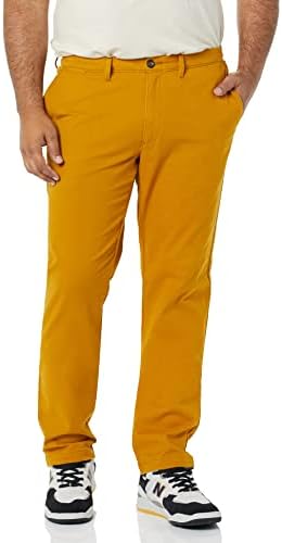 Amazon Essentials Men's Skinny-Fit Casual Stretch Chino Pant, Dark Camel, 31W x 32L