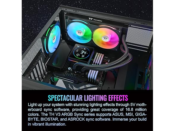 Thermaltake TH240-S V3 ARGB CPU Liquid Cooler 240mm