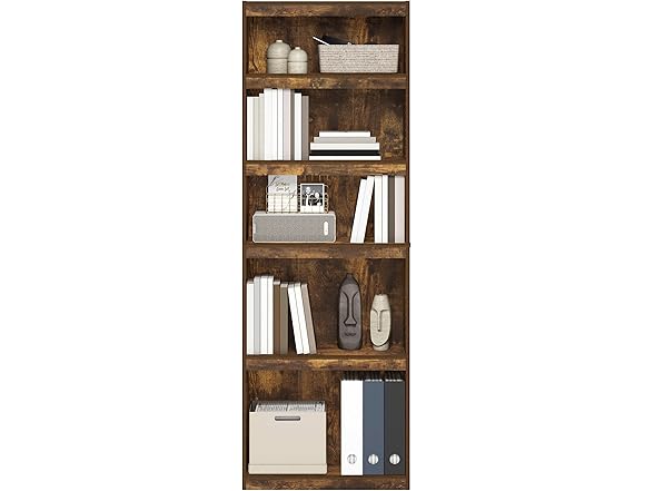 Furinno Jaya Enhanced Home 5-Tier Shelf Bookcase