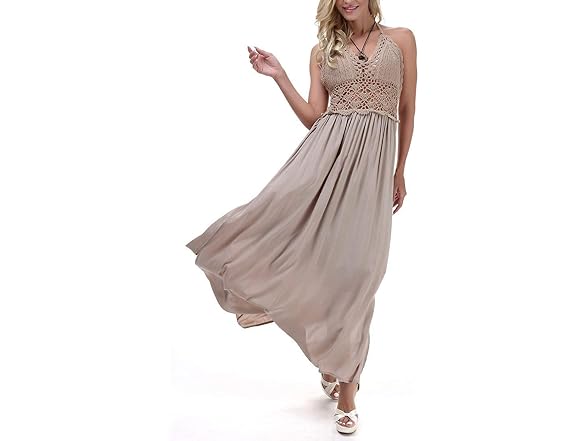 Lilbetter Women (XS) Beach Crochet Backless