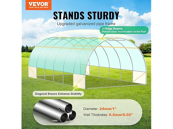VEVOR Walk-in Tunnel Greenhouse