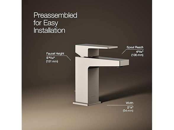 Kohler 99760-4-BN Honesty® Single-Handle Faucet