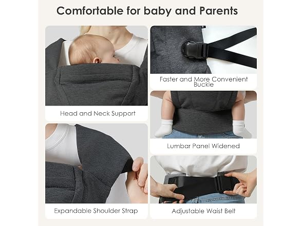 MISSWISDOM Baby Carrier Newborn to Toddler