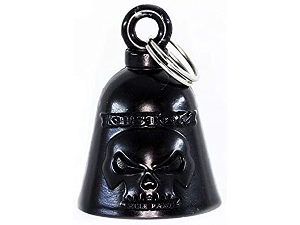 Skull Motorcycle Biker Bell (Gloss Black)