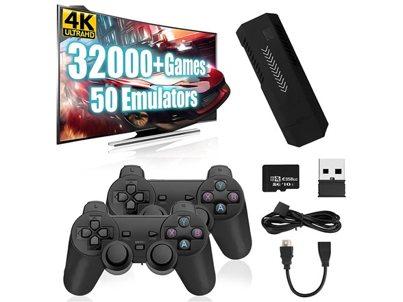 Retro 4K HDMI Game Stick + 2 Controllers