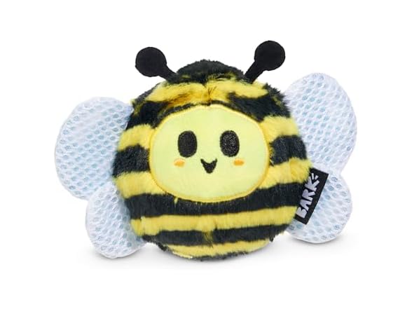 BarkBox Buzzy Body Dog Toy | Rip & Reveal Rubber Bee