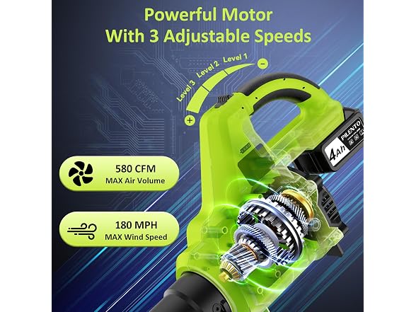 PILENTO 20V Cordless Leaf Blower