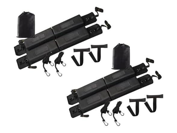 ZONETCH Soft Roof Rack Pads Heavy Duty, 2 Sets