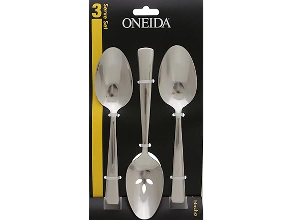 Oneida Nocha Everyday Flatware Serving Spoons