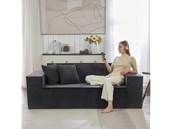 Dark Grey 3 Seater