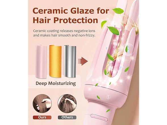 Auto Hair Curler, 4 Temps & 3 Timers