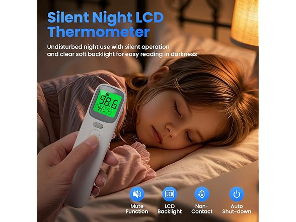TIZZIOR 3-in-1 Ear Forehead Thermometer