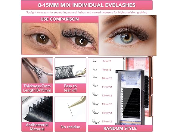 GOLLEEPRO Lash Eyelash Extension Kit