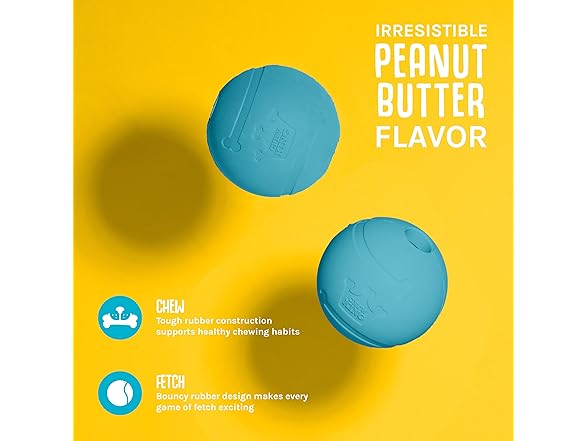 Chew King PB Flavored Rubber Ball 2-Pk