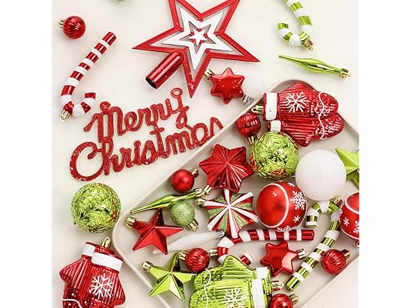 70 Ct Christmas Ball Ornaments