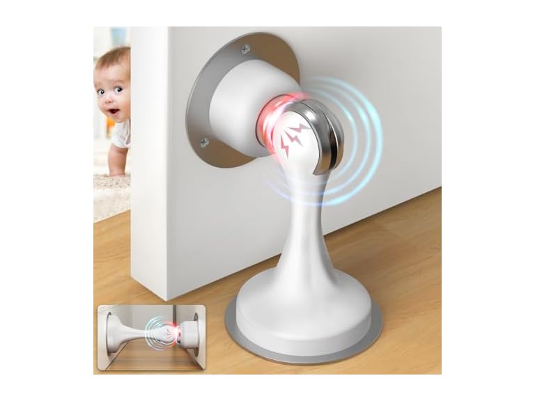 WINONLY LY-MDS-6PW-6 Magnetic Door Stop 6 Pack Whit