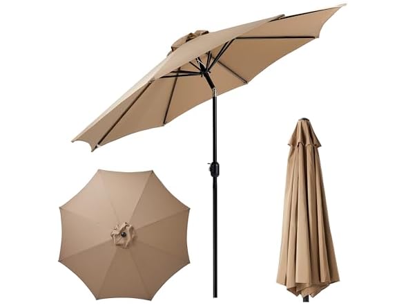 InfiniPower Outdoor Patio Umbrella 9FT