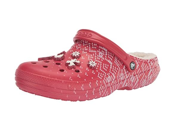 Crocs Classic Lined Holiday Charm Clog