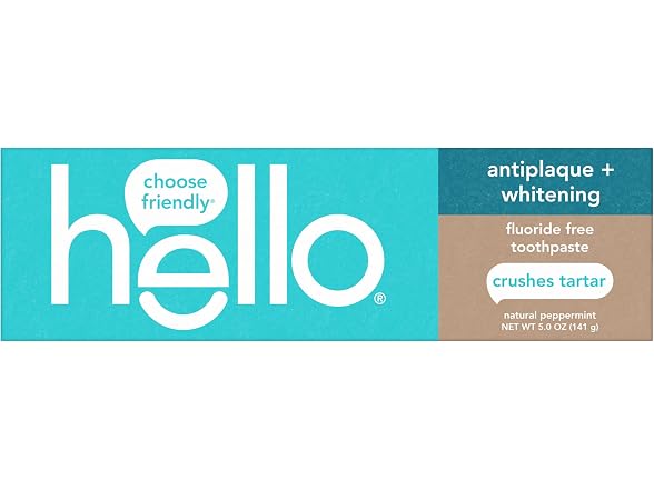 Hello Antiplaque Whitening Toothpaste 5oz 3 Pack