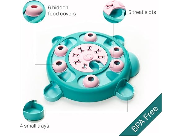Friends Forever Dog Puzzles Toys with Slower Feeder