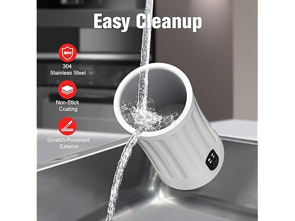 White 4-in-1 Milk Frother