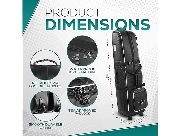 Aero Caddie Airline Golf Bag with Wheels