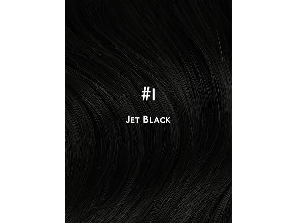WENNALIFE Jet Black 18'' 7pcs Tape in Hair Extensions